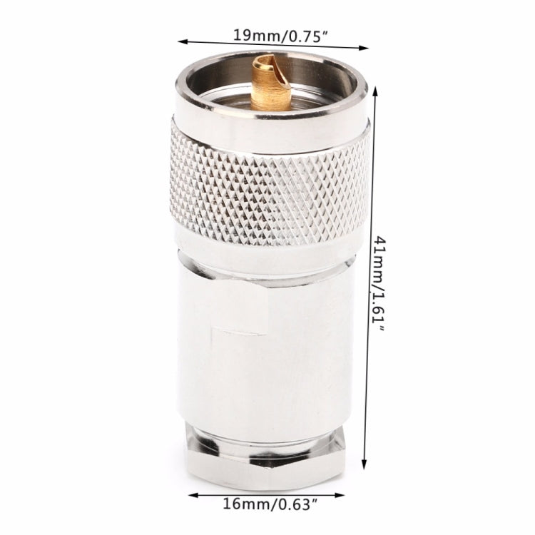 UHF Male PL259 Clamp Adapter UHF Male PL259 Clamp Adapter